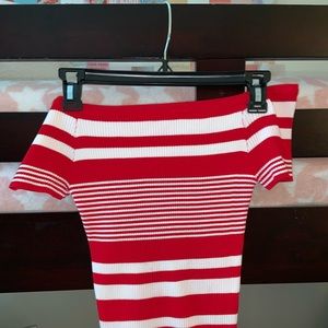 fashion Q off the shoulder top